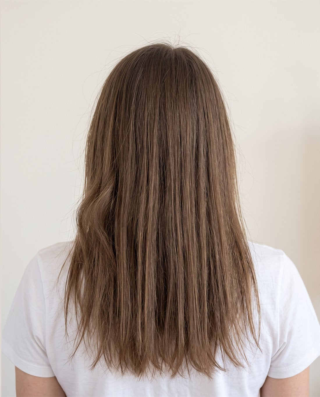 The same hair the night before, straight out of a wash